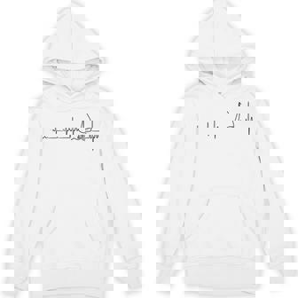 ヨットのハートビートグラフィック パーカー - Kawaiitshirt