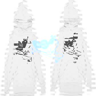 ロングボードライダーのためのミニマルアート。ボード上のマッドスキッパー。 パーカー - Kawaiitshirt