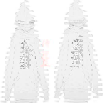 侍、日本の戦士の美徳-バックプリント パーカー - Kawaiitshirt