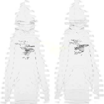 幾何学的クジラtシャツ メンズ シャツ レディース ブラック ホワイト パーカー - Kawaiitshirt