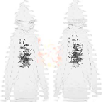 日本アート うさぎ 忍者 浮世絵 アニメスタイル サムライラビット Hoodie - Kawaiitshirt