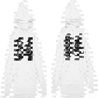 背番号 84 チーム短大スポーツ背番号付きユニフォーム パーカー - Kawaiitshirt