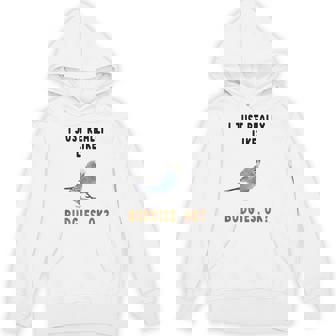 青いセキセイインコ、面白いことわざ、楽しい、セキセイインコ Hoodie - Kawaiitshirt