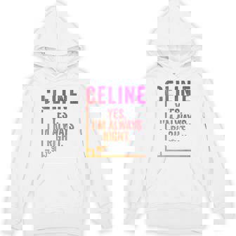 面白いセリーヌ 面白いセリーヌ 名前 誕生日シャツ ギフト パーカー - Kawaiitshirt