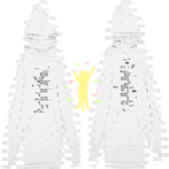 面白くてかわいいボルダーロッククライミングキャット背中にプリント Hoodie - Kawaiitshirt