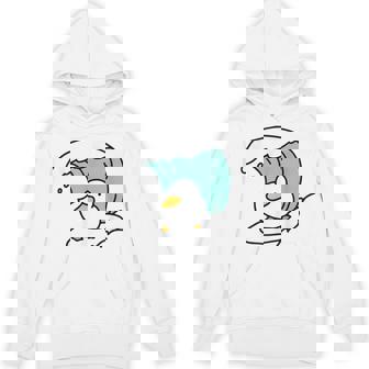 面白くてかわいい小さなアヒルが波をキャッチ。 パーカー - Kawaiitshirt