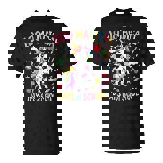 100Th Day Ofchool Unicorn 100 魔法の日々 先生 女の子 Tシャツ - Kawaiitshirt