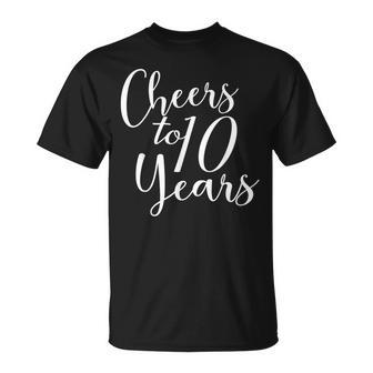 10歳、10歳の誕生日、グループ、10周年記念に乾杯。 Tシャツ - Kawaiitshirt