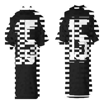 15番のカレッジスポーツスタイル。ホワイト。 Tシャツ - Kawaiitshirt