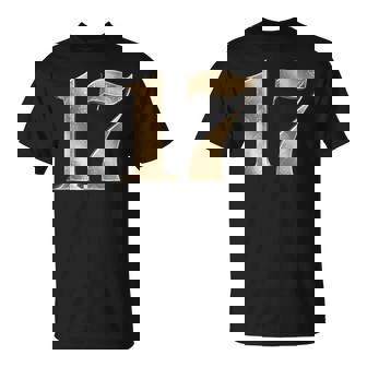 17 セブンティーン 誕生日 お気に入り 数字 フルール・ド・リス デザイン Tシャツ - Kawaiitshirt