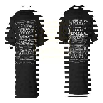 1955年8月 70歳の誕生日プレゼント 男性 70歳 誕生日 Tシャツ - Kawaiitshirt