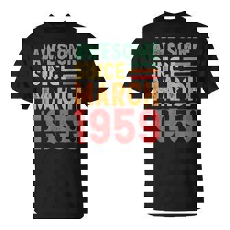 1959年3月から素晴らしい70歳の誕生日プレゼント。 Tシャツ - Kawaiitshirt