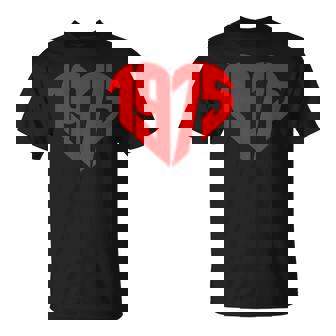 1975 ハート ヴィンテージ 1975年製 ハート型 愛 50歳の誕生日に Tシャツ - Kawaiitshirt