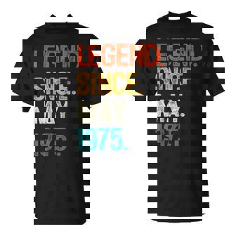 1975年5月からの伝説 50歳の誕生日プレゼント 50歳 Tシャツ - Kawaiitshirt