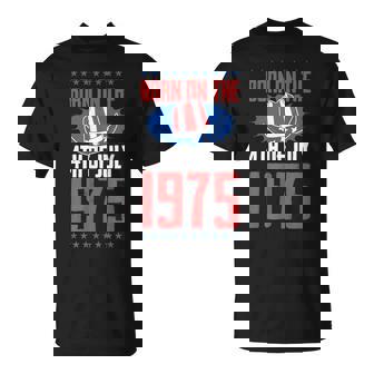 1975年7月4日誕生年アメリカ誕生日パーティーに生まれる Tシャツ - Kawaiitshirt
