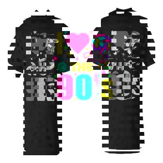 1990'S 90S Retro I Heart The Nineties Costume Party Tシャツ - Kawaiitshirt