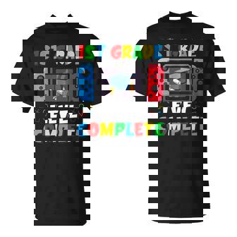 1St Grade Level Complete Last Day Of School Video Game Boys T-Shirt | Mazezy