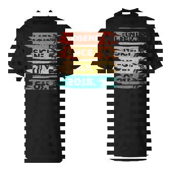 2015年7月 10歳の誕生日デコレーション ヴィンテージ 10歳の誕生日 Tシャツ - Kawaiitshirt