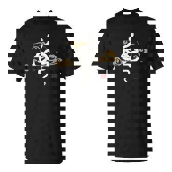 2025年、巳年、蛇、和風、白蛇デザイン Tシャツ - Kawaiitshirt