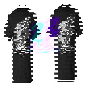 23 Drip 5 Grape Matching Color Match Graphic T-Shirt | Mazezy