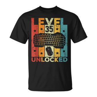 35 Cumpleaños Hombre 35 Años Gaming Teclado Gamer Camiseta unisex - Regaloses