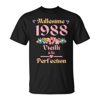 37 Ans 1988 Idée Cadeau Anniversaire Humour Drôle T-Shirt - Cadeauxyz