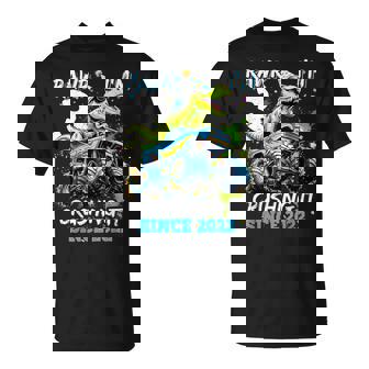 3Rd Birthday Monster Truck Dinosaur Party Boys Rawr I'm 3 T-Shirt - Thegiftio UK