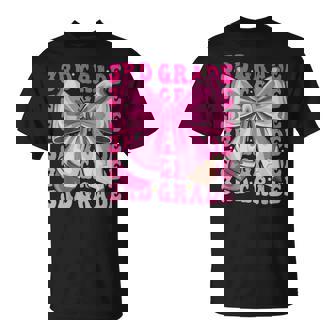 3Rd Grade Girls Coquette Bow Back To School Third Grade T-Shirt | Mazezy