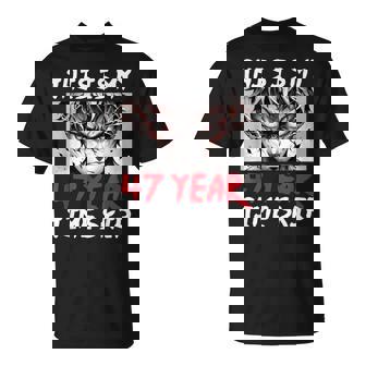 47 歳のタイムスキップ アニメ忍者サムライ 47 歳の誕生日 Tシャツ - Kawaiitshirt