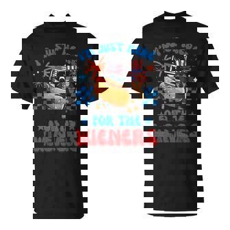 4Th Of July Dog Here For Wieners Dachshund Hotdog Women T-Shirt - Monsterry