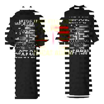 Make 4Th Of July Great Again Patriotic American Flag Trump T-Shirt | Mazezy