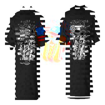 4Th Of July Hotdog Independence Day Patriotic Fourth Of July T-Shirt | Mazezy