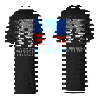 4Th Of July I'm With Her Usa American Flag T-Shirt | Mazezy