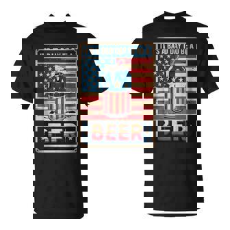 4Th Of July Retro Bad Day To Be A Beer Usa Flag Beer T-Shirt - Thegiftio UK