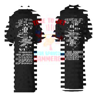 4Th Of July Time To Get Star Spangled Hammered Women T-Shirt | Mazezy