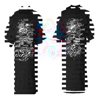 4Th Of July Usa American Flag Bald Eagle Patriotic Eagle T-Shirt - Monsterry