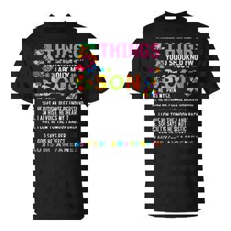 5 Things You Should Know About My Son Autism Awareness T-Shirt - Monsterry