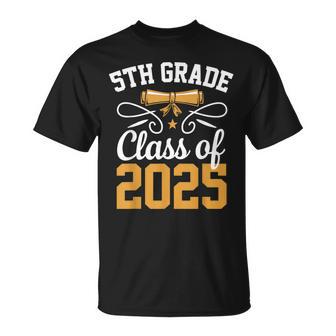 5Th Grade Class Of 2025 Graduate Student School Graduation T-Shirt - Thegiftio UK