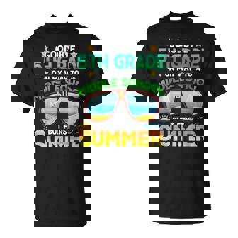 5Th Grade Way To Middle School Grade First Summer Graduation T-Shirt | Mazezy