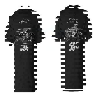 60 歳の誕生日男性オートバイ バイクに乗る人 1965 Tシャツ - Kawaiitshirt