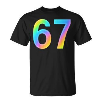 67 Six Seven 6 7 Meme 6 7 T-Shirt - Monsterry