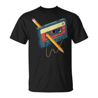 80S 90S Retro Party Costume Nostalgia Cassette T-Shirt - Thegiftio UK
