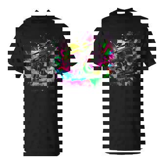 80S 90S Retro Party Fancy Dress Cassette T-Shirt - Seseable