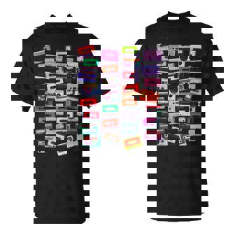 80年代カセットテープミュージックdj Tシャツ - Kawaiitshirt