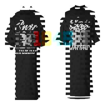 80歳クラシック1945年限定版レトロ80歳の誕生日 Tシャツ - Kawaiitshirt