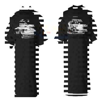 911 Retro Vintage 964 Turbo Car Classic Automotive Track Black Small -Adults Short Sleeve T-Shirt - Thegiftio