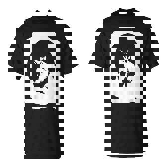 Abanico De Lobos Conilueta De Lobo Y Luna Camiseta unisex - Regaloses