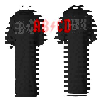 Abcd Rock And Roll Letters Para Niños Camiseta unisex - Regaloses