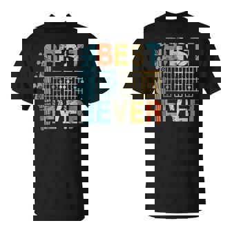 Accordement Guitare Rétro Best Dad Ever Musicien Guitariste T-Shirt - Cadeauxyz