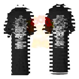 Adorable Belette Avec Coiffe Florale T-Shirt - Cadeauxyz